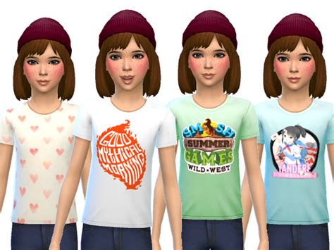 The Sims Resource Snazzy Tee Shirts For Kids