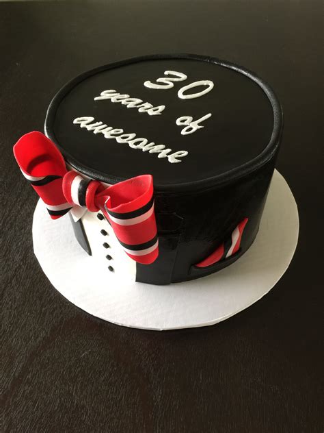 If you like 30 birthday themes, you might love these ideas. #birthdaycake, #boys cake, #gentleman cake, #30th birthday ...