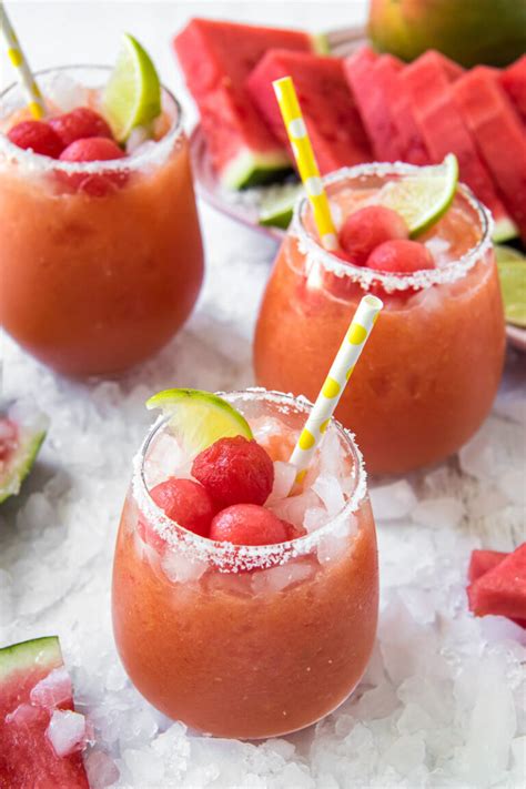 Watermelon Mango Margaritas Recipe Mango Margarita Mango Margarita