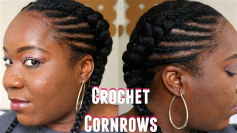 Cinthiatruong demonstrates how to diy this popular bridal style by crisscrossing large sections of hair across the back of the head. Crochet Cornrow Method on Fishbone Braids Protective Style ...