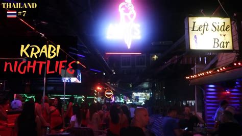 Krabi Thailand Ao Nang Nightlife I Night Market Bars Youtube