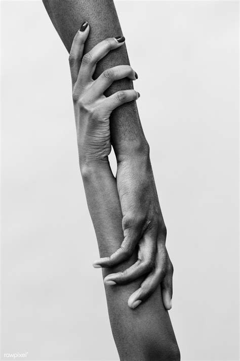 Arms Holding On Grayscale Premium Image By Felix Hand