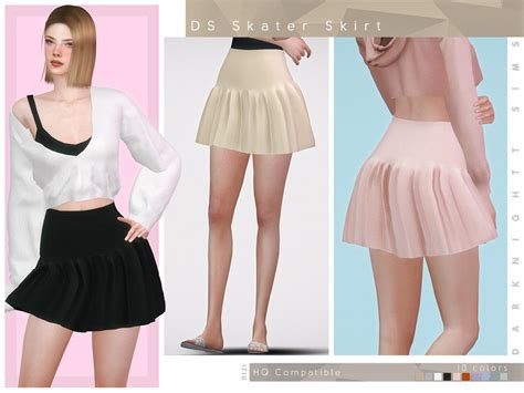 Sims 4 — Ds Skater Skirt By Darknighttsims— Ds Skater Skirt Have 10