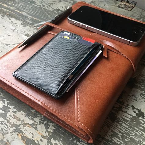 Saffiano Leather Card Holder With Rfid Protection By Lonsdale And Churchill | notonthehighstreet.com