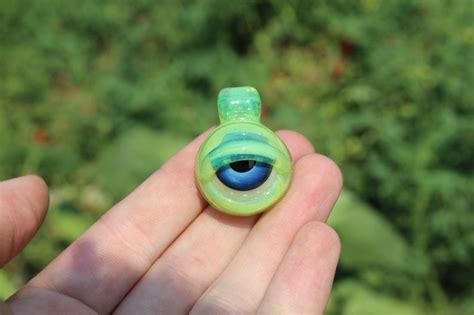 Glass Eyeball Pendant Etsy Canada Glass Eyeballs Pendant Glass