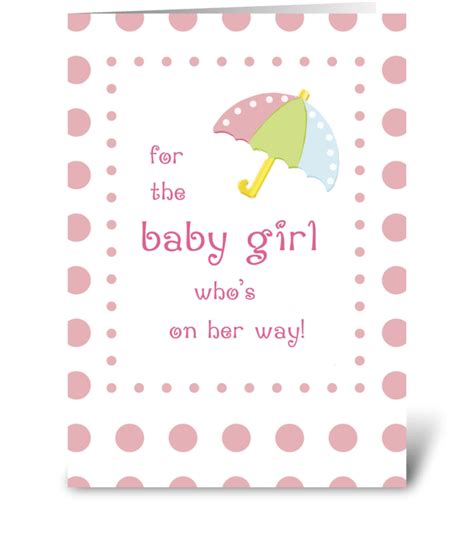 New parents will also appreciate some extra help once the baby has arrived. Baby Girl Shower Congratulations - Send this greeting card ...