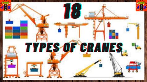 18 Types Of Cranes Used In Construction Safetyfirstlife Youtube
