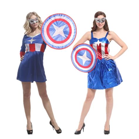 Captain America Sassy Deluxe Adult Costume Womens Captain America