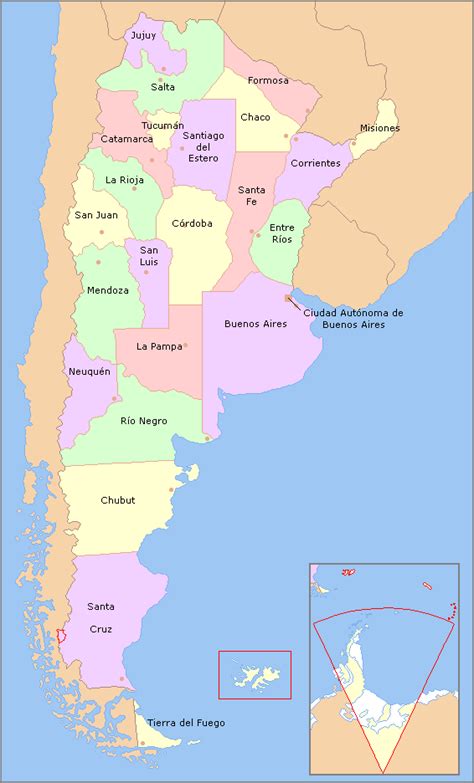 Filemap Of Argentina With Provinces Names Espng Wikimedia Commons