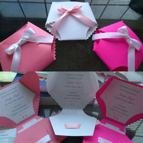 A baby shower is an opportunity to bestow a range of gifts upon an expectant mom. My homemade baby shower Invitations. Cute and fun to make ...