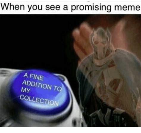 When You See A Promising Meme A Fine Addition To My Collection Meme