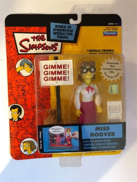 The Simpsons Miss Hoover Action Figure Wos Moc Series 14 Rare Toy Playmates 1499 Picclick