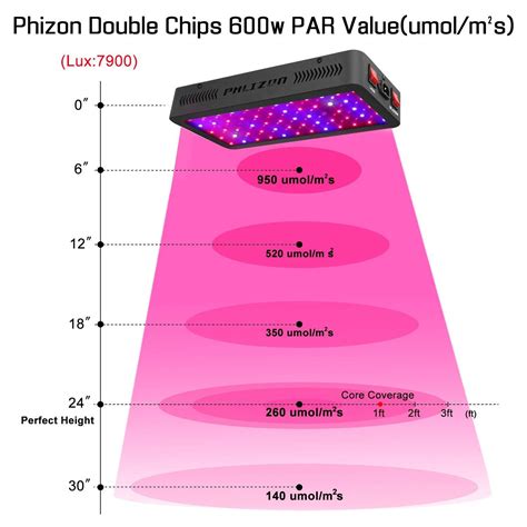 The x 600w pro is designed with both vegetative and flowering growth periods in mind and the led may be dimmed, allowing you to adjust ppfd levels produced without. Phlizon Newest 600W LED Plant Grow Light,Full Spectrum ...