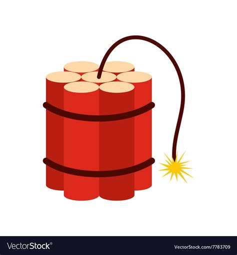 Red Dynamite Sticks Icon Royalty Free Vector Image