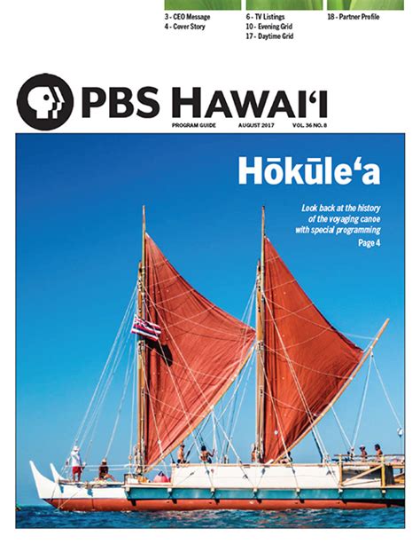 Download Pbs Hawai‘is August 2017 Program Guide