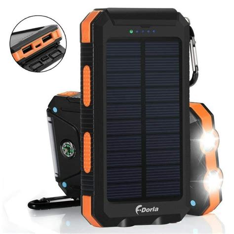 Solar Charger 20000mah Power Bank Portable Charger Solar Phone Charger