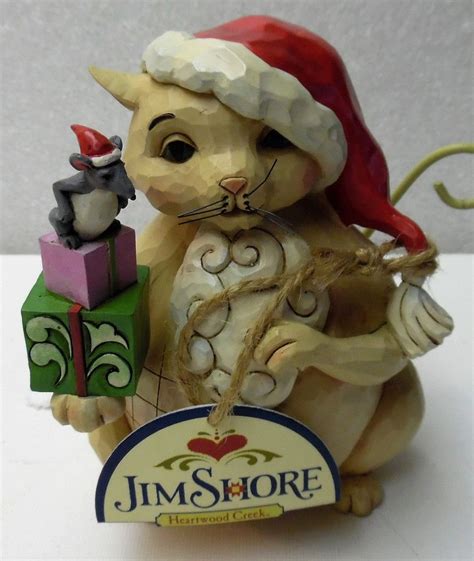 Jim Shore Figurine Lazy Lovable Christmas Cat Christmas Cats Lovable