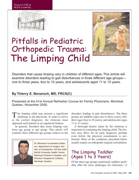 The Limping Child Sta Healthcare Communications