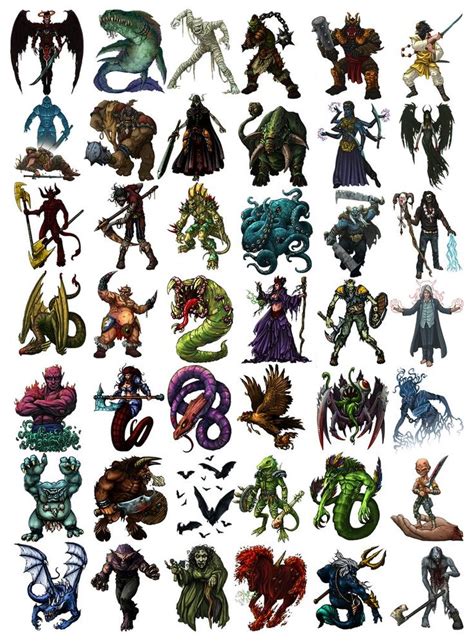 Creature And Monster Designs For The Online Rpg Algadon By Mystik Media