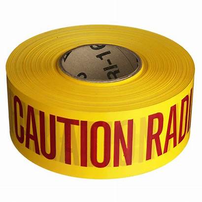 Tape Caution Barricade Area Radiation Hazard Side