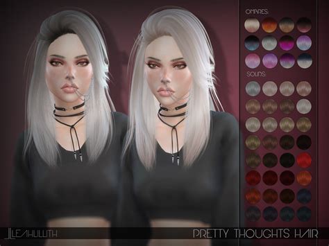 The Sims Resource Leahlillith Pretty Thoughts Hair
