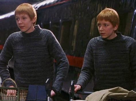 James And Oliver Phelps As Fred And George Weasley In The Harry Potter