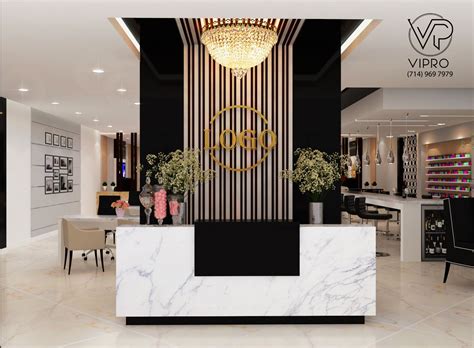 Luxurious Reception Area Salon Decor Salon Interior Design Beauty