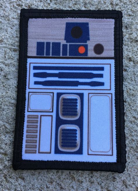 R2d2 2x3 Morale Patch Custom Hook And Loop Fastener Morale Patches