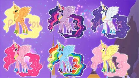 My Little Pony Transforms Mane 6 Into Princesses Mlp Color Swap