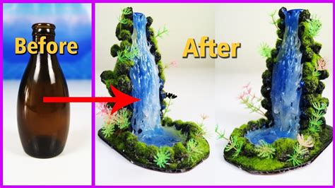 How To Make Hot Glue Waterfall At Home Youtube
