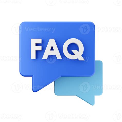 3d Frequently Asked Questions Icon Illustration Render 22359217 Png