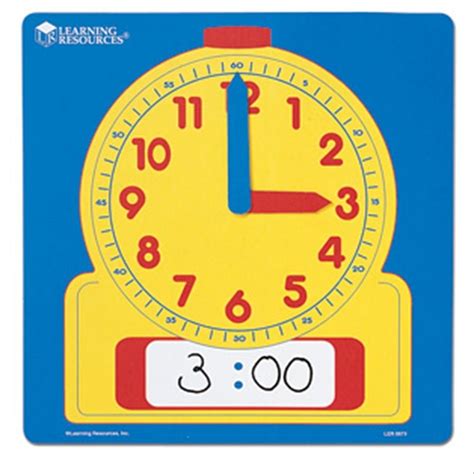 Write And Wipe Demonstration Clock Help Kids Learn To Tell
