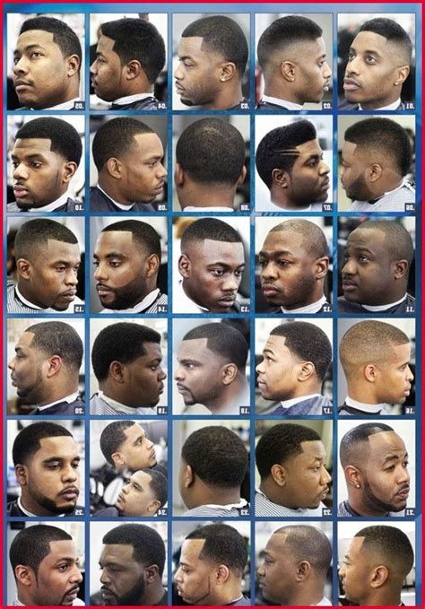 Black Men Haircuts Chart A Guide To Choose The Perfect Style Wall