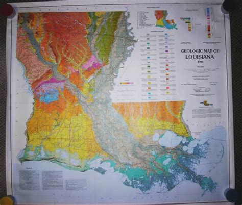 Geologic Map Of Louisiana State Geological Map 1500000 40 X 43