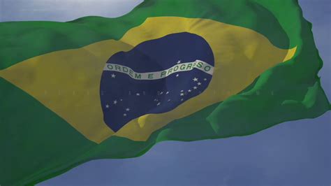 National Anthem Of Brazil And Waving Flag Youtube