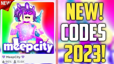 Future Codes New Roblox Meepcity Codes 2023 Youtube