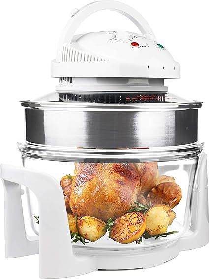 Andrew James Premium Halogen Oven With Spare Bulb W With Accessories Self Clean Function