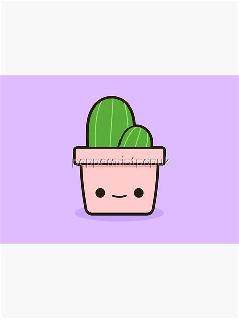 Cactus In Cute Pot Poster For Sale By Peppermintpopuk Redbubble