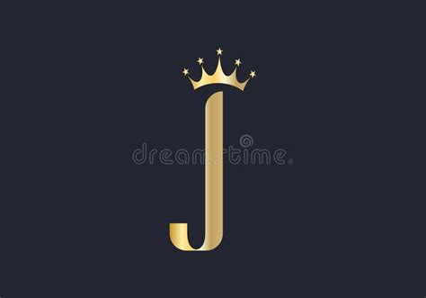 J Logo With Crown Crown With J Letter And Luxury Concept Stock Vector Illustration Of Classic