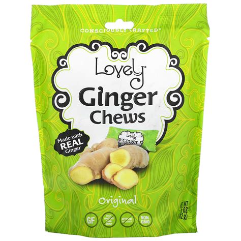 Lovely Candy Ginger Chews Original 5 Oz 142 G Iherb