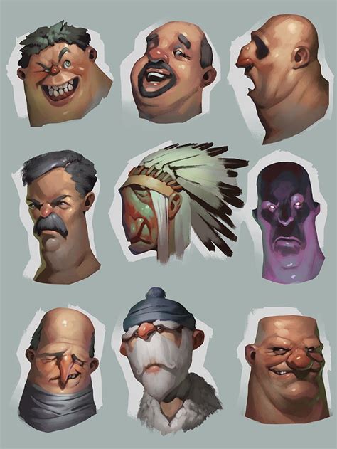 Image Result For Variations On Stylized Face Concept Art
