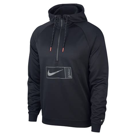 Nike Sportswear Half Zip Polyknit Hoodie In Black For Men Lyst