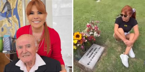 Magaly Medina En Instagram Visita A Su Padre Luis Medina En El Cementerio A Un Mes De Su
