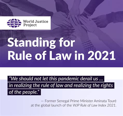 standing for rule of law in 2021 world justice project