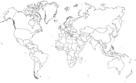 Dibujos De Mapas De Continentes Para Colorear Colorear Imágenes