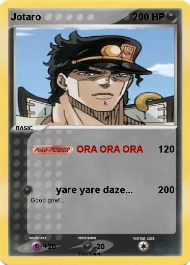 Pokémon Jotaro 28 28 Ora Ora Ora My Pokemon Card