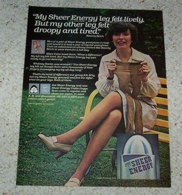 1978 Leggs Sheer Energy Vintage Magazine Ad 6 50 Hosen