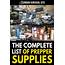 The Complete List Of Prepper Supplies  Urban Survival Site