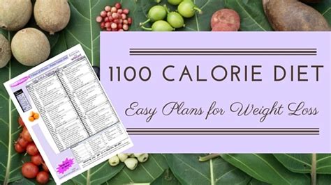 Free 7 Day 1100 Calorie Diet Menu Plan Paleo Foods