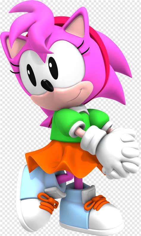 Classic Amy Rose Classic Hd Png Download 850x1417 7777266 Png